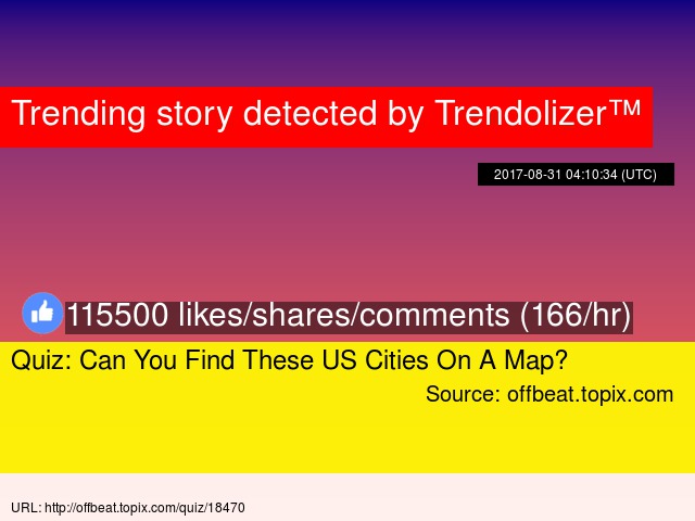 Offbeat topix com quiz